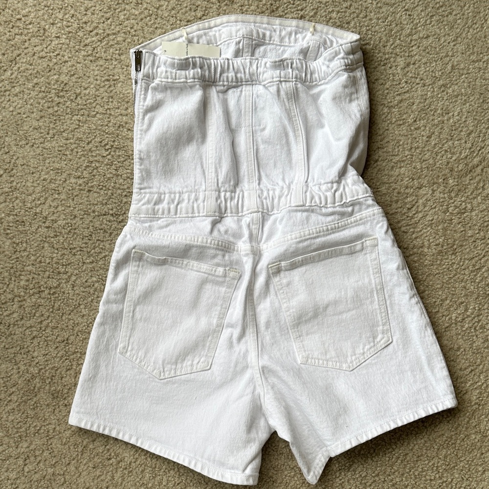 A&F Denim Strapless Romper - Picture 6 of 9